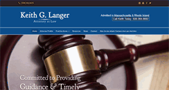 Desktop Screenshot of kglangerlaw.com